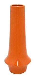 Orange Tall Flair Base Vase