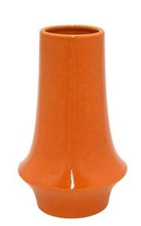 Orange Medium Flair Base Vase