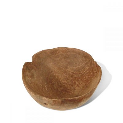 Extra Small Natural Round Wood Tray