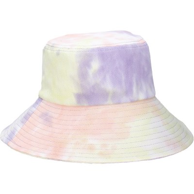 3.5" Brim Purple Tie Dye Cotton Spot Bucket Hat