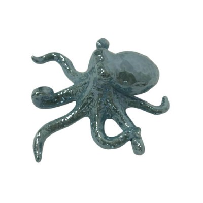 5" Light Blue Ceramic Octopus