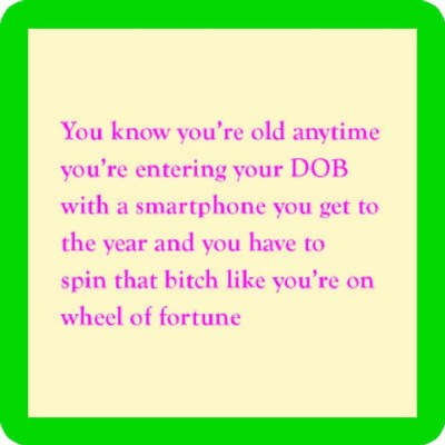 4" Square Beige With Green Border DOB Coaster