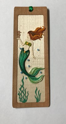 Mermaid Quilling Bookmark