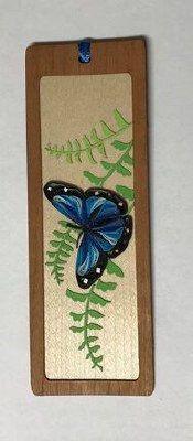 Blue Butterfly Quilling Bookmark