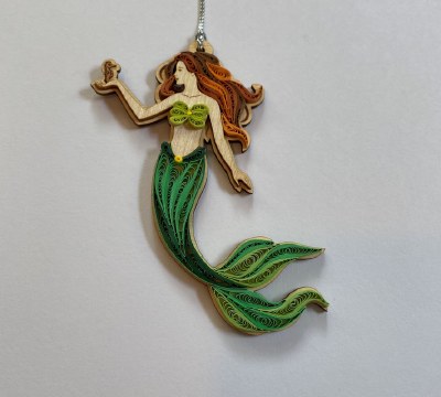 Mermaid Quilling Ornament