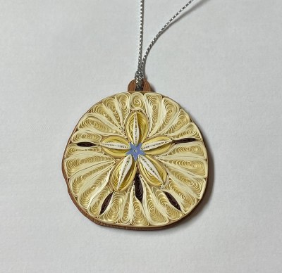 Sand Dollar Quilling Ornament