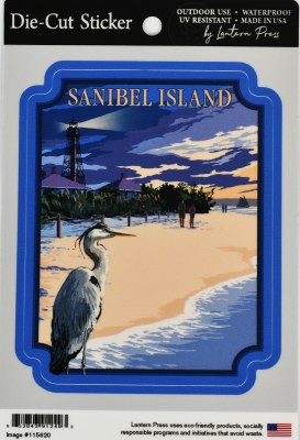 Large Sanibel Island Lighthouse Sticker