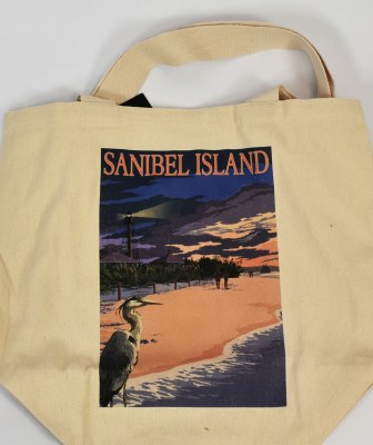 Sanibel Island Lighthouse Canvas Tote Bag