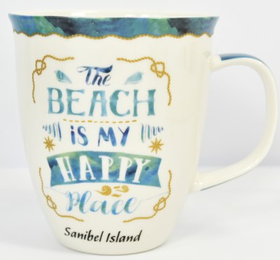 15oz Sanibel Island "The Beach is My Happy Place" Mug