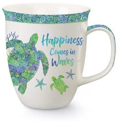 15oz "Happiness Comes in Waves" Mug