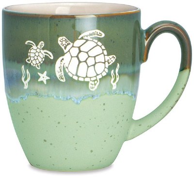 18oz Green Turtle Mug