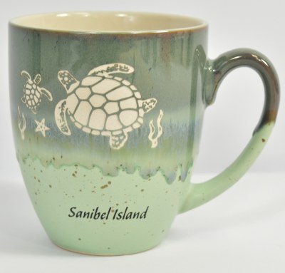 18oz Sanibel Island Green Turtle Mug