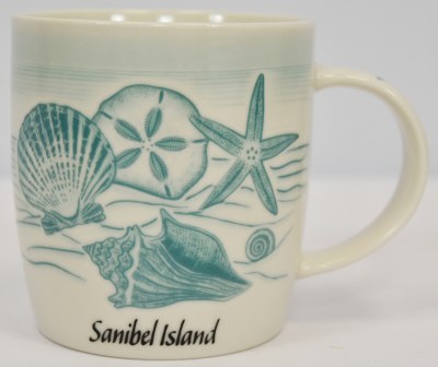 14oz Sanibel Island Turquoise Shell Mug