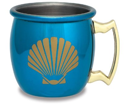 2oz Scallop Shell Shot Glass With Handle