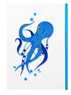 5" x 7" Octopus Quilling Card