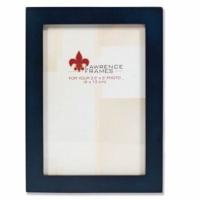 3.5" x 5" Dark Blue Satin Wood Picture Frame