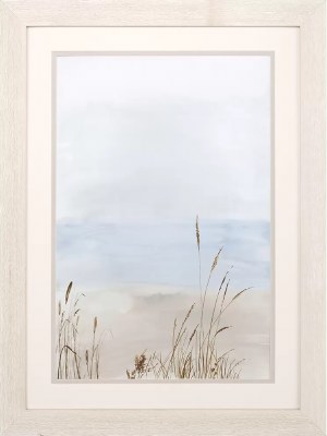 49" x 37" Soft Beach Grass 1 Print Framed Under Glass