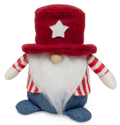 7" Red Hat Stars and Stripes Patriotic Gnome