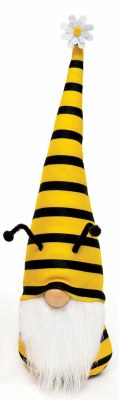 16" Boy Yellow and Black Buzz the Bee Hat Gnome