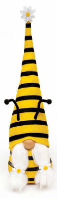 16" Girl Yellow and Black Buzz the Bee Hat Gnome