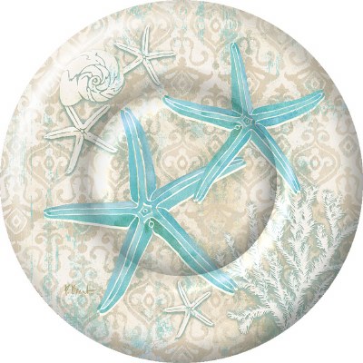 Package of 8 8" Round Laguna Shells Dessert Plates