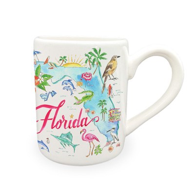 14 oz Florida State Collection Map Mug