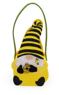 4.5" Bee Gnome Felt Basket
