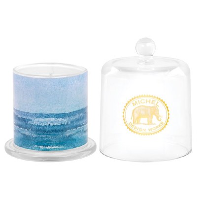 5.8 oz Deep Water Scented Cloche Candle