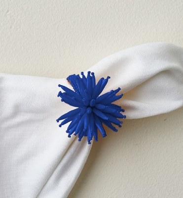 Dark Blue Spike Napkin Ring