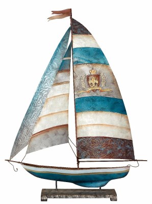 Capiz Royal Crest Sailboat on a Stand