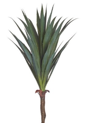 17" Faux Green Gray Yucca Plant