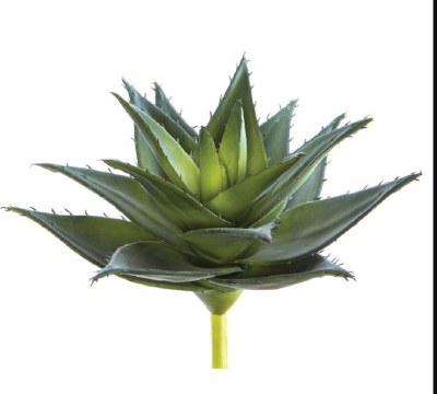 9" Faux Green Soft Touch Agave Plant