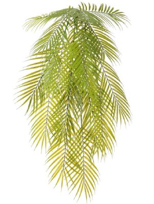 37" Faux Green Hanging Palm Bush