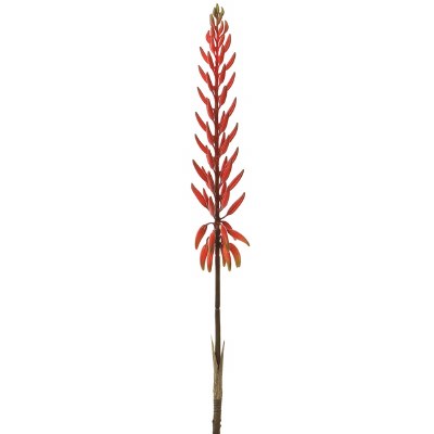 28" Faux Red Agave Flower Spray