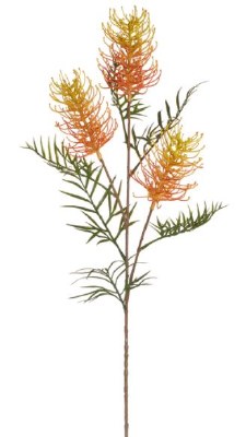 33" Faux Yellow Grevillea Banksii Spray