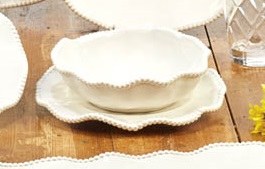 7.5" Round Cream Perlette Melamine All Purpose Bowl