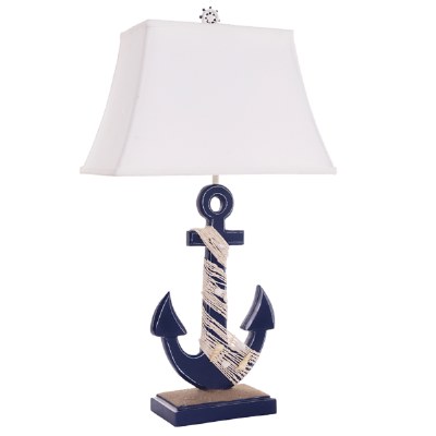30" Navy Anchor Table Lamp