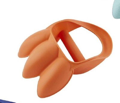 8" Orange Plastic Sand Claw Scoop by Mud Pie