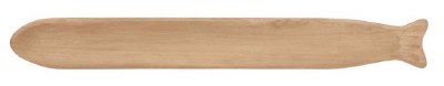 3" x 29" Natural Wood Fish Tray by Mud Pie