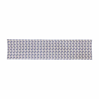 18" x 80" Blue and White Floral Pattern Table Runner by Mud Pie
