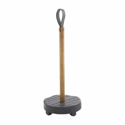 15" Black Strap Paper Towel Holder by Mud Pie