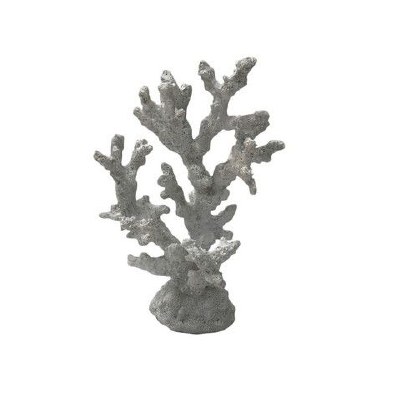 10" Faux White Polyresin Coral Branch