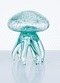 5.5" Teal Glass Jellyfish