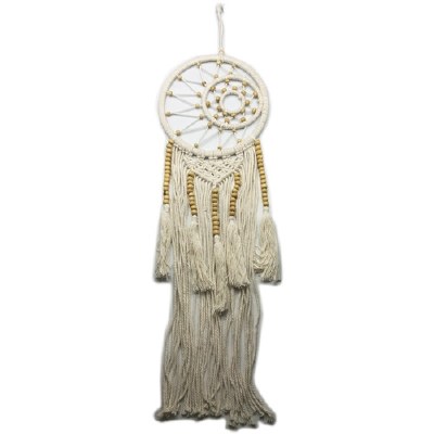 29" White Sun and Moon Dream Catcher