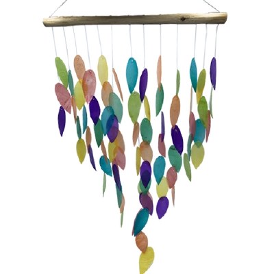 Multicolor Capiz Leaf Wind Chime