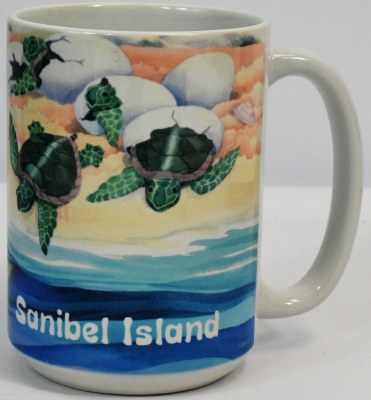 15 OZ Sanibel Island Baby Turtles Mug