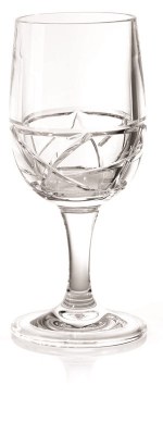 10 oz Mosaic Clear Acrylic Wine Glass