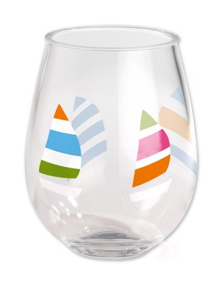 15 oz Regatta Stemless Wine Acrylic Glass