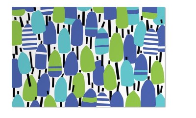 11" x 17" Buoyline Blue Green Vinyl Placemat