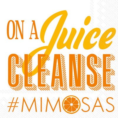 5" Square Juice Cleanse Beverage Napkin